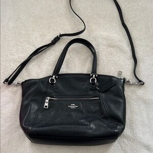 Coach Black Leather Shoulder Bag